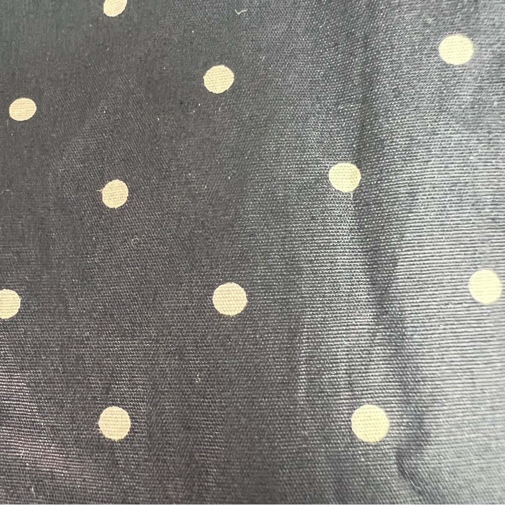 Lauren Ralph Lauren Navy Polka Dot Trench Coat with Red Lining - Picture 14 of 17